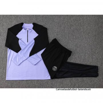Chandal de Sudadera del Paris Saint-Germain Nino 2023-2024 Violeta Claro