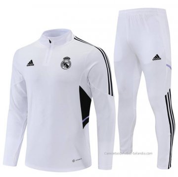 Chandal de Sudadera del Real Madrid 2022-2023 Blanco
