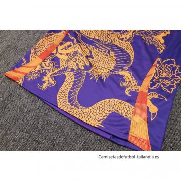 Chandal de Sudadera del Real Madrid Dragon 2024-2025 Purpura