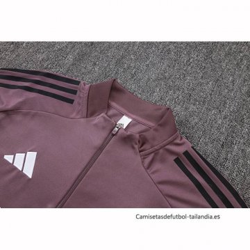 Chandal de Sudadera del Real Madrid Nino 2025-2026 Purpura