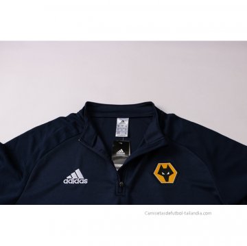 Chandal de Sudadera del Wolves 2021-2022 Azul