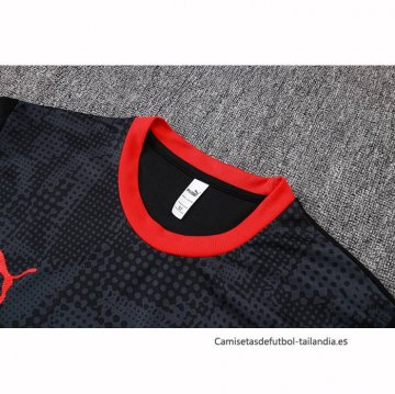 Chandal del AC Milan Manga Corta 2025-2026 Negro - Pantalon Corto