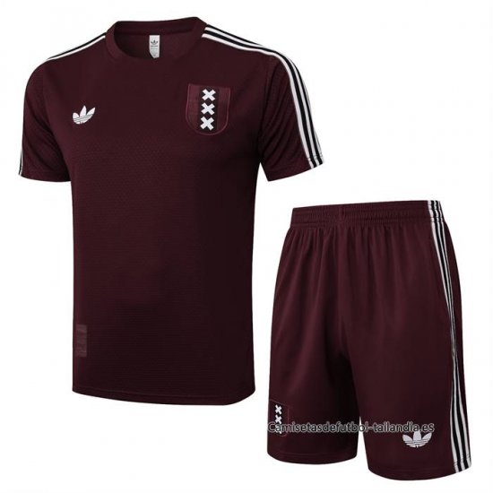Chandal del Ajax Manga Corta 2025-2026 Rojo - Pantalon Corto - Haga un click en la imagen para cerrar