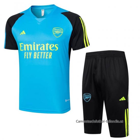Chandal del Arsenal Manga Corta 2024-2025 Azul - Pantalon Corto - Haga un click en la imagen para cerrar