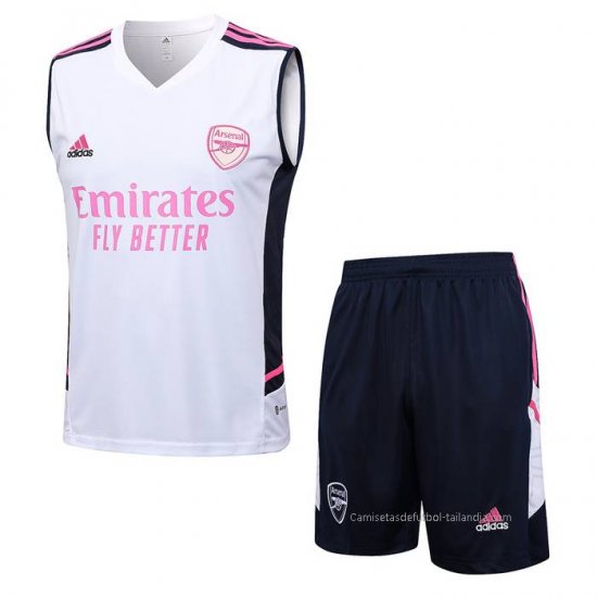 Chandal del Arsenal Sin Mangas 2023-2024 Blanco - Haga un click en la imagen para cerrar