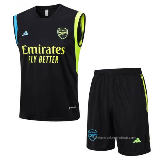 Chandal del Arsenal Sin Mangas 2023-2024 Negro - Haga un click en la imagen para cerrar