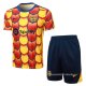 Chandal del Barcelona Manga Corta 2024-2025 Amarillo - Pantalon Corto