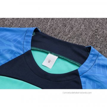 Chandal del Barcelona Manga Corta 2022-2023 Verde - Pantalon Corto