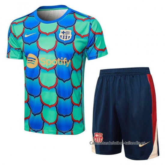 Chandal del Barcelona Manga Corta 2024-2025 Verde - Pantalon Corto - Haga un click en la imagen para cerrar