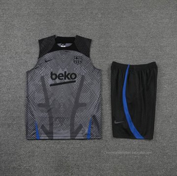 Chandal del Barcelona Sin Mangas 2022-2023 Gris