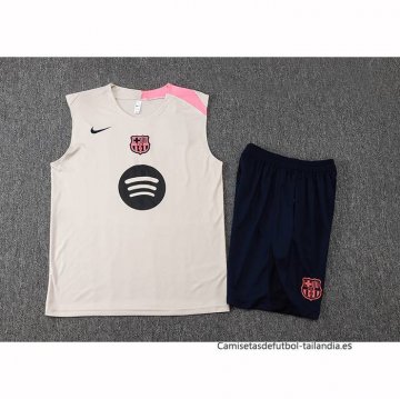Chandal del Barcelona Sin Mangas 2025-2026 Amarillo