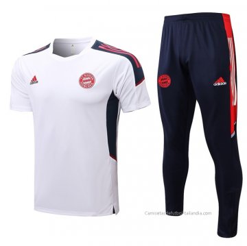 Chandal del Bayern Munich Manga Corta 2022-2023 Blanco Chandal del Bayern Munich Manga Corta 2022-2023 Blanco