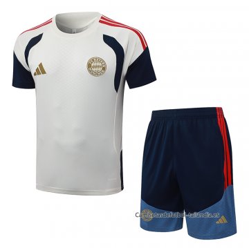 Chandal del Bayern Munich Manga Corta 2026-2027 Crema - Pantalon Corto Chandal del Bayern Munich Manga Corta 2026-2027 Crema - Pantalon Corto