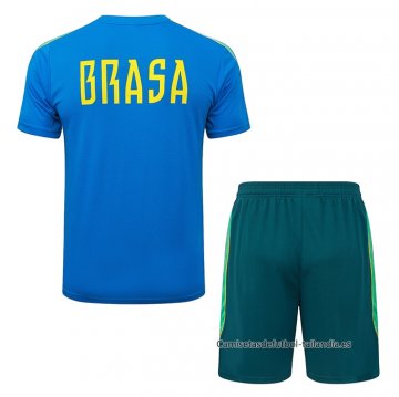 Chandal del Brasil Manga Corta 2026-2027 Azul - Pantalon Corto