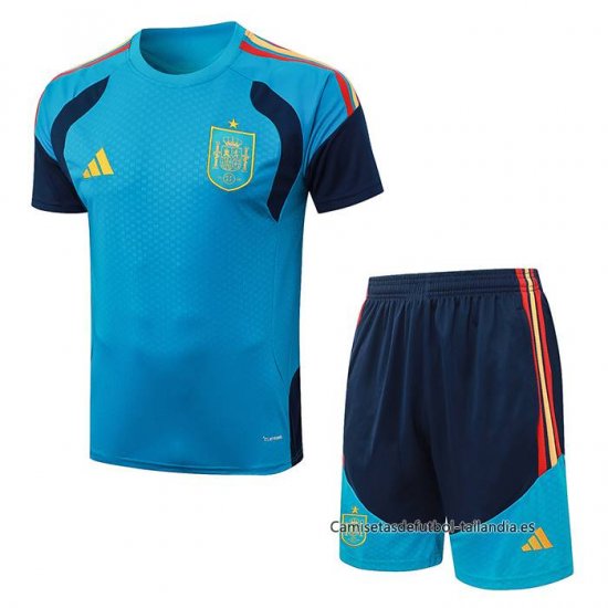 Chandal del Espana Manga Corta 2026-2027 Azul - Pantalon Corto - Haga un click en la imagen para cerrar