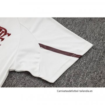 Chandal del Flamengo Manga Corta 2024-2025 Blanco - Pantalon Corto