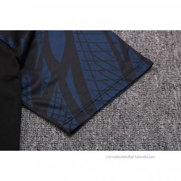 Chandal del Inter Milan Manga Corta 2022-2023 Negro - Pantalon Corto