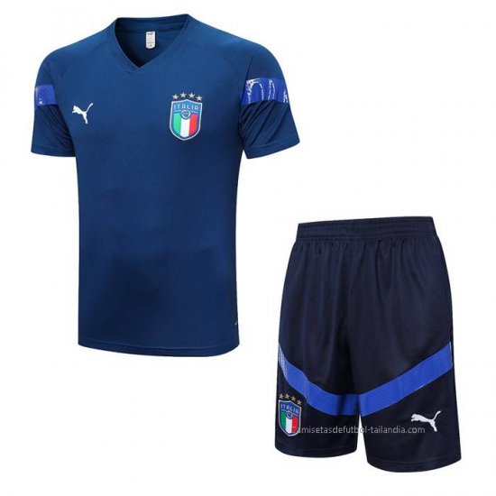 Chandal del Italia Manga Corta 2022-2023 Azul - Pantalon Corto - Haga un click en la imagen para cerrar