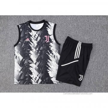 Chandal del Juventus Sin Mangas 2023-2024 Negro y Gris
