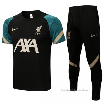 Chandal del Liverpool Manga Corta 2021-2022 Negro Chandal del Liverpool Manga Corta 2021-2022 Negro