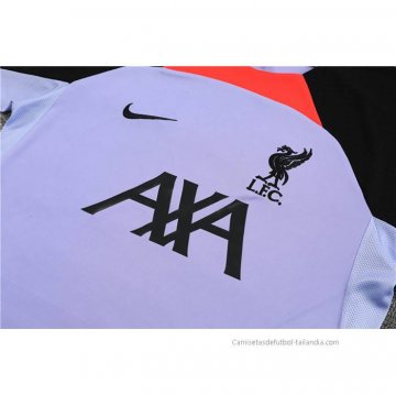 Chandal del Liverpool Manga Corta 2022-2023 Purpura - Pantalon Corto