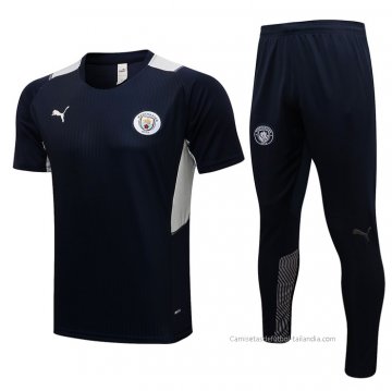 Chandal del Manchester City Manga Corta 2021-2022 Azul Chandal del Manchester City Manga Corta 2021-2022 Azul
