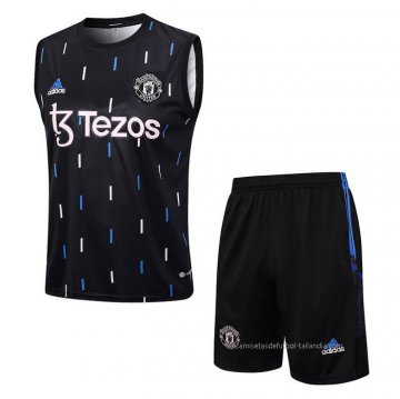 Chandal del Manchester United Sin Mangas 2023-2024 Negro Chandal del Manchester United Sin Mangas 2023-2024 Negro