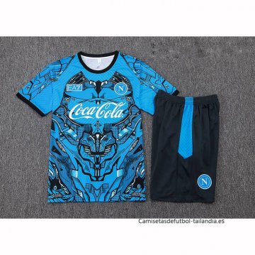 Chandal del Napoli Manga Corta 2025-2026 Azul - Pantalon Corto