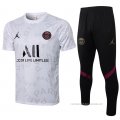 Chandal del Paris Saint-Germain Jordan Manga Corta 2021-2022 Blanco