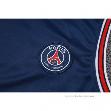Chandal del Paris Saint-Germain Jordan Sin Mangas 2023-2024 Azul