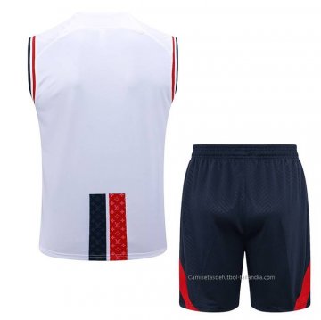 Chandal del Paris Saint-Germain Jordan Sin Mangas 2023-2024 Blanco