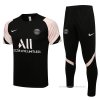 Chandal del Paris Saint-Germain Manga Corta 2021-2022 Negro y Rosa Chandal del Paris Saint-Germain Manga Corta 2021-2022 Negro y Rosa