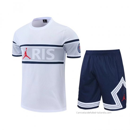 Chandal del Paris Saint-Germain Manga Corta 2022-2023 Blanco - Pantalon Corto - Haga un click en la imagen para cerrar