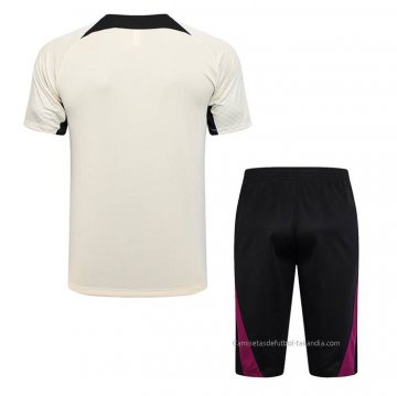 Chandal del Paris Saint-Germain Manga Corta 2023-2024 Albaricoque - Pantalon Corto