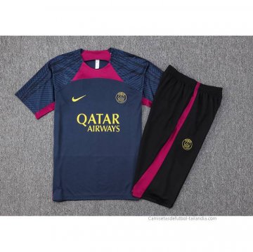 Chandal del Paris Saint-Germain Manga Corta 2023-2024 Azul - Pantalon Corto