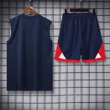 Chandal del Paris Saint-Germain Sin Mangas 2022-2023 Azul y Rojo