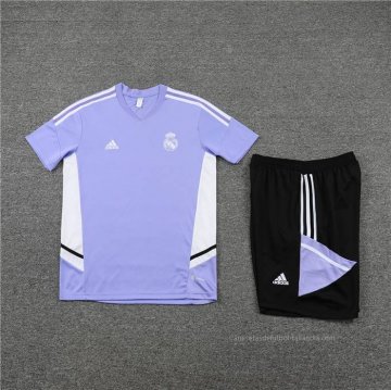 Chandal del Real Madrid Manga Corta 2022-2023 Purpura - Pantalon Corto