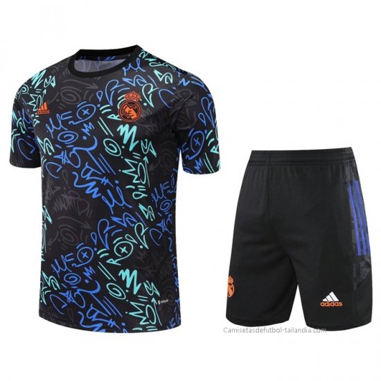 Chandal del Real Madrid Manga Corta 2022-2023 Gris - Pantalon Corto - Haga un click en la imagen para cerrar