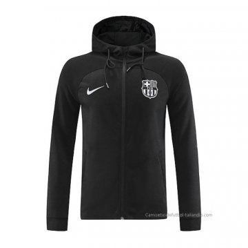 Chaqueta con Capucha del Barcelona 2022-2023 Negro Chaqueta con Capucha del Barcelona 2022-2023 Negro