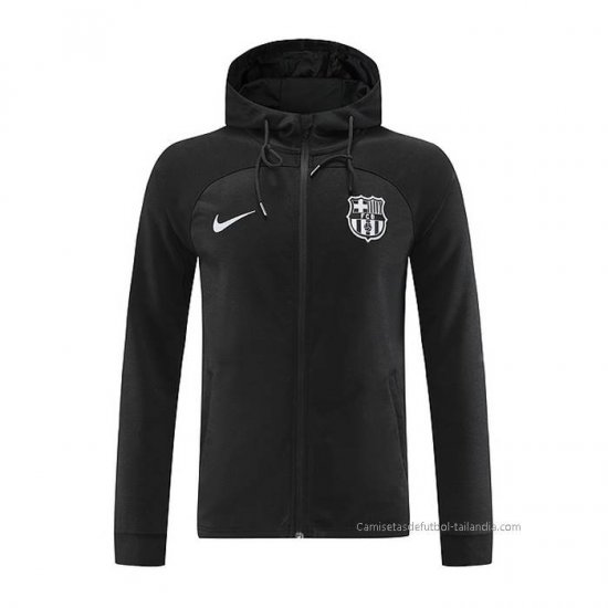 Chaqueta con Capucha del Barcelona 2022-2023 Negro - Haga un click en la imagen para cerrar
