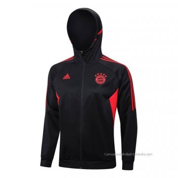 Chaqueta con Capucha del Bayern Munich 2023-2024 Negro Chaqueta con Capucha del Bayern Munich 2023-2024 Negro