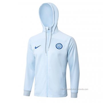 Chaqueta con Capucha del Inter Milan 2023-2024 Azul Chaqueta con Capucha del Inter Milan 2023-2024 Azul