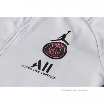 Chaqueta con Capucha del Paris Saint-Germain 2021-2022 Gris