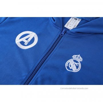 Chaqueta con Capucha del Real Madrid 2022-2023 Azul