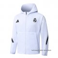 Chaqueta con Capucha del Real Madrid 2025-2026 Blanco
