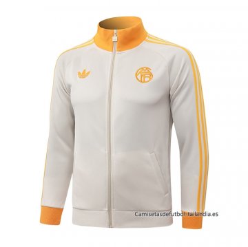 Chaqueta del Bayern Munich 2026-2027 Crema Naranja Chaqueta del Bayern Munich 2026-2027 Crema Naranja
