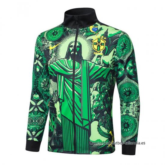 Chaqueta del Brasil Jesus 2024-2025 Verde - Haga un click en la imagen para cerrar