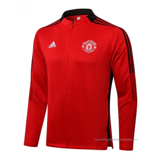 Chaqueta del Manchester United 2021-2022 Rojo y Negro - Haga un click en la imagen para cerrar