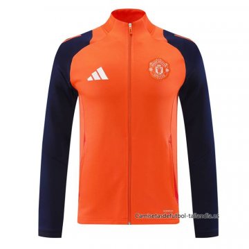 Chaqueta del Manchester United 2024-2025 Naranja Chaqueta del Manchester United 2024-2025 Naranja