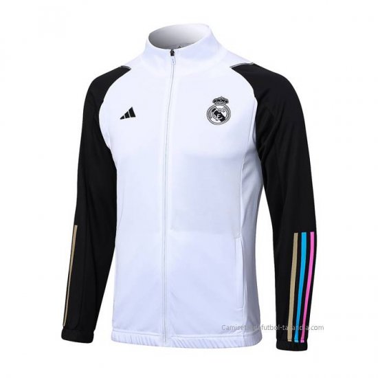 Chaqueta del Real Madrid 2023-2024 Blanco y Negro - Haga un click en la imagen para cerrar